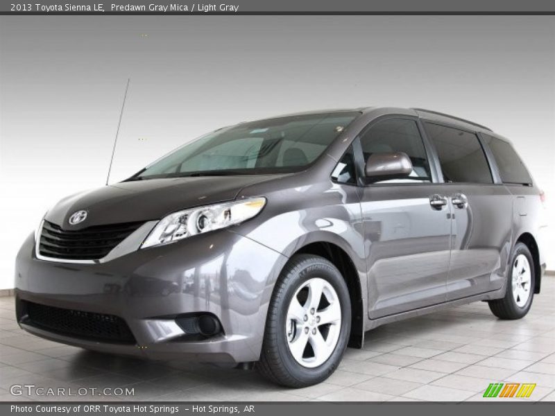 Predawn Gray Mica / Light Gray 2013 Toyota Sienna LE