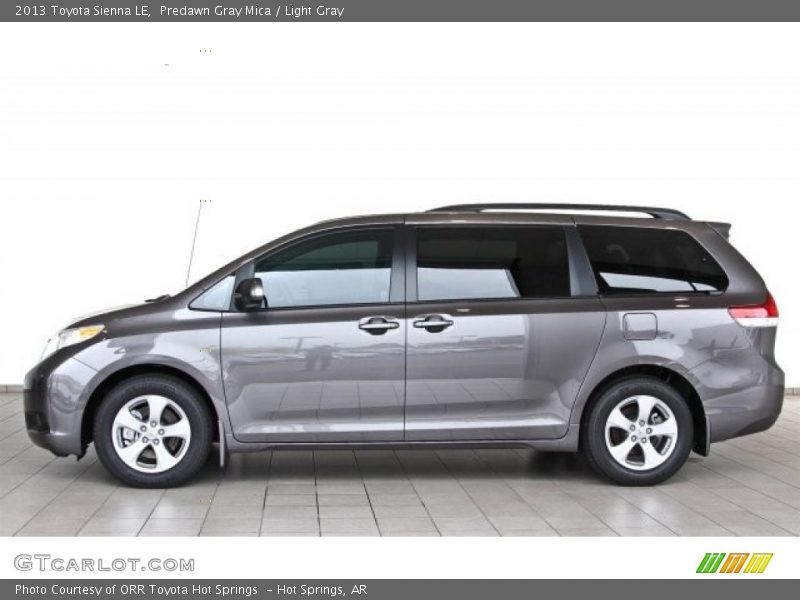 Predawn Gray Mica / Light Gray 2013 Toyota Sienna LE