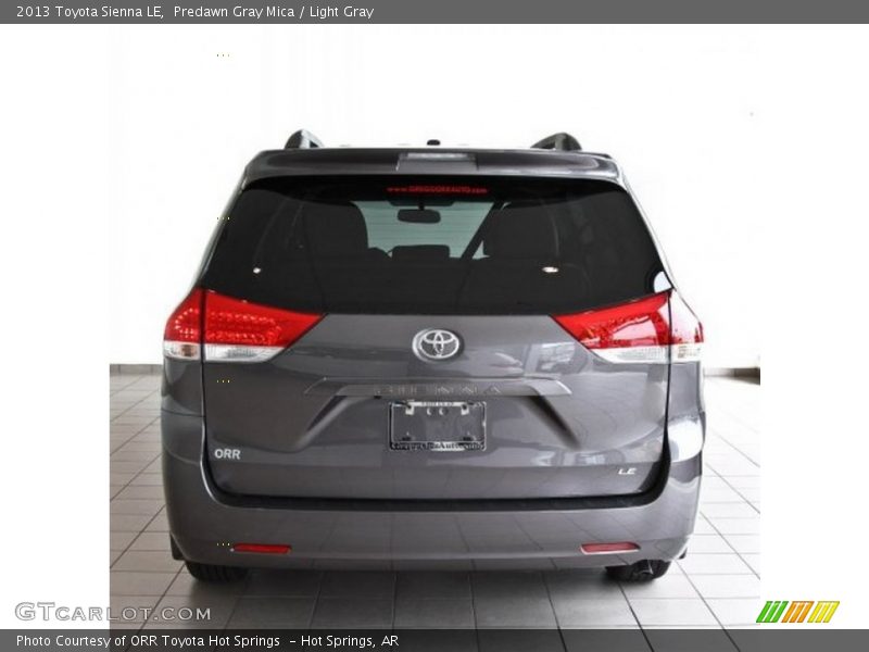 Predawn Gray Mica / Light Gray 2013 Toyota Sienna LE