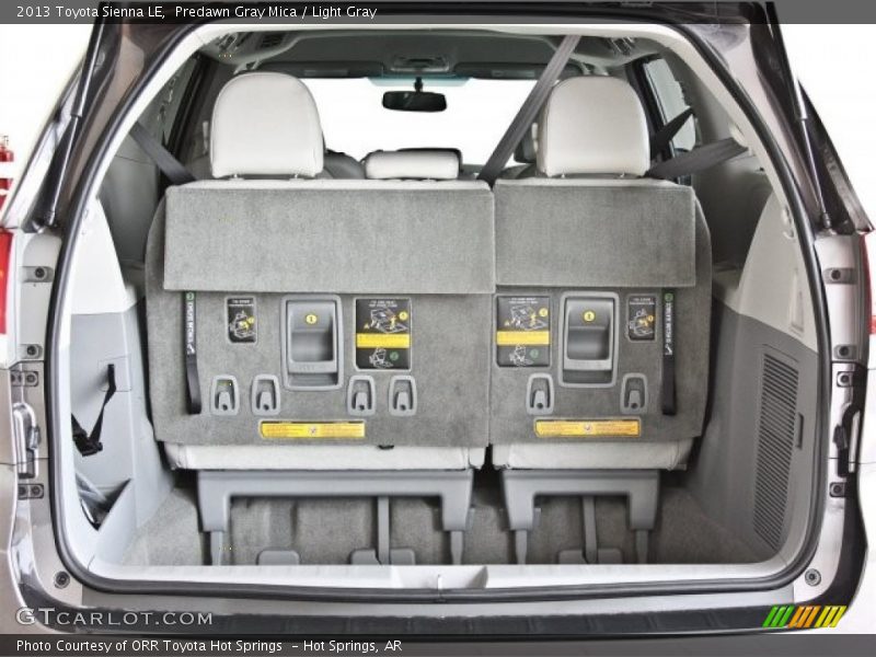 Predawn Gray Mica / Light Gray 2013 Toyota Sienna LE