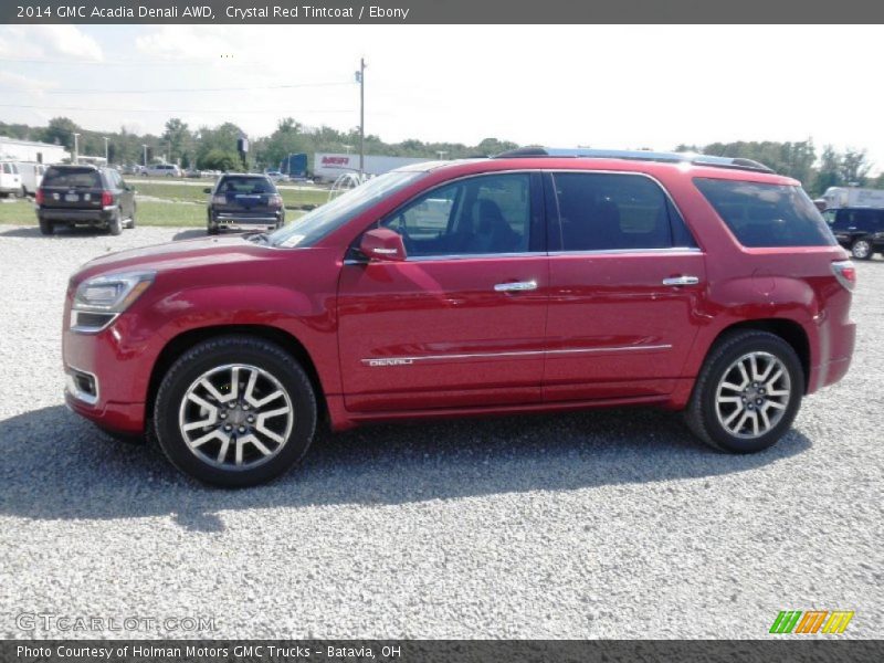 Crystal Red Tintcoat / Ebony 2014 GMC Acadia Denali AWD