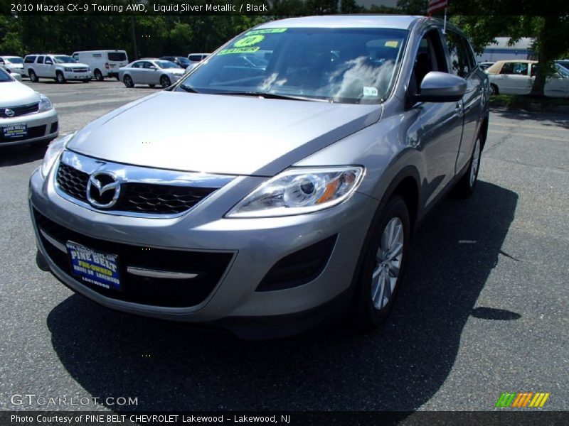 Liquid Silver Metallic / Black 2010 Mazda CX-9 Touring AWD