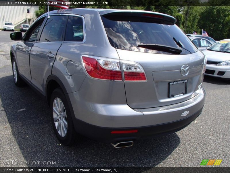 Liquid Silver Metallic / Black 2010 Mazda CX-9 Touring AWD