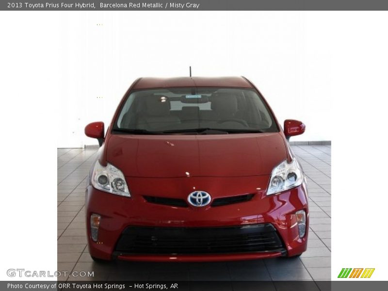 Barcelona Red Metallic / Misty Gray 2013 Toyota Prius Four Hybrid