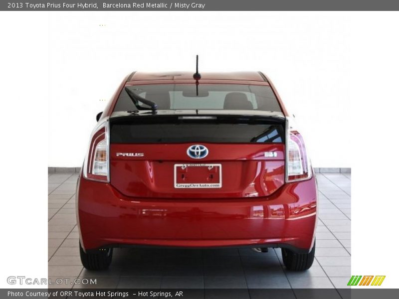 Barcelona Red Metallic / Misty Gray 2013 Toyota Prius Four Hybrid