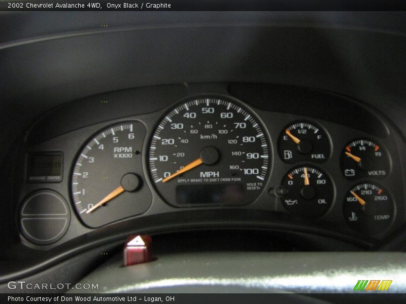 Onyx Black / Graphite 2002 Chevrolet Avalanche 4WD