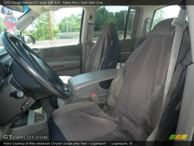 Flame Red / Dark Slate Gray 2001 Dodge Dakota SLT Quad Cab 4x4
