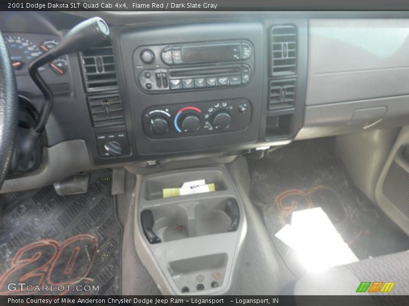 Flame Red / Dark Slate Gray 2001 Dodge Dakota SLT Quad Cab 4x4
