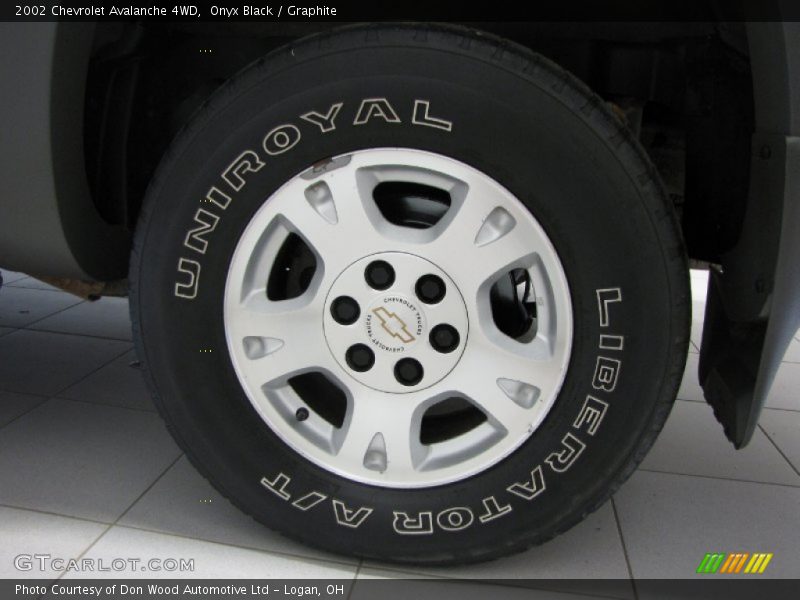 Onyx Black / Graphite 2002 Chevrolet Avalanche 4WD