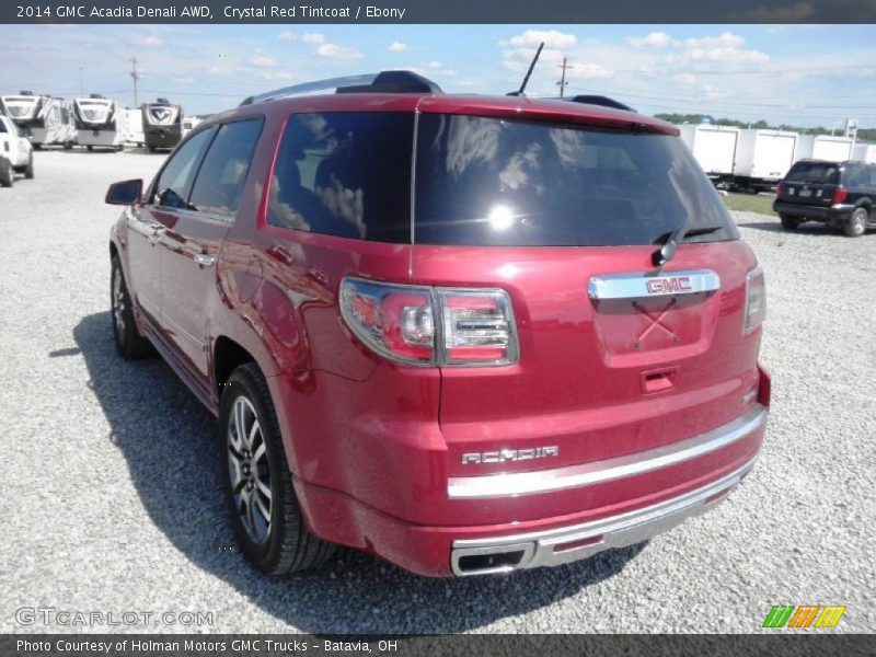 Crystal Red Tintcoat / Ebony 2014 GMC Acadia Denali AWD