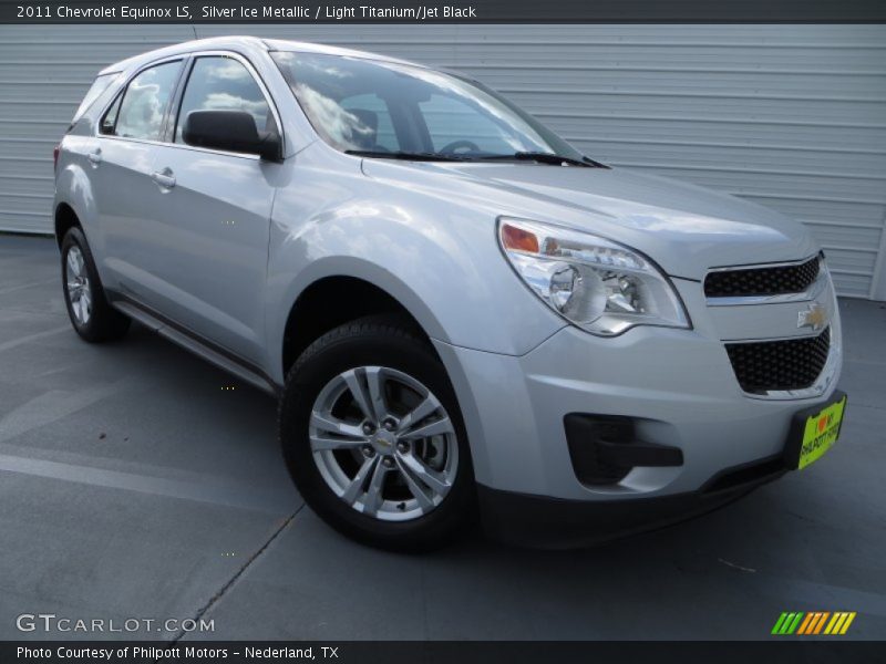 Silver Ice Metallic / Light Titanium/Jet Black 2011 Chevrolet Equinox LS