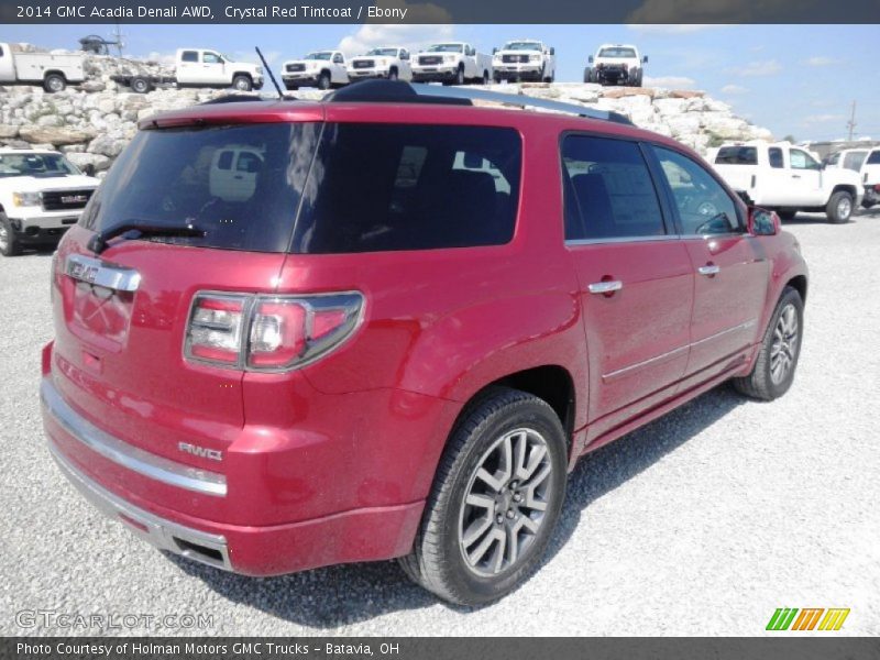 Crystal Red Tintcoat / Ebony 2014 GMC Acadia Denali AWD