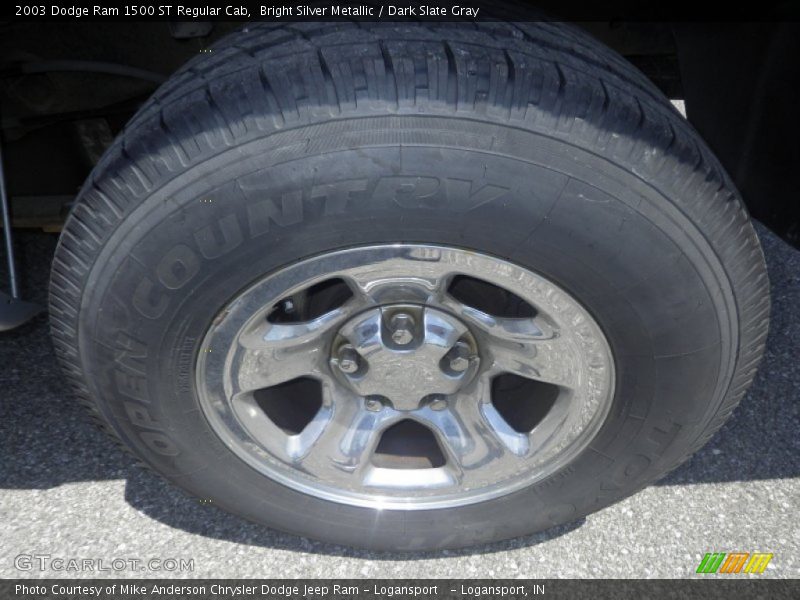 Bright Silver Metallic / Dark Slate Gray 2003 Dodge Ram 1500 ST Regular Cab