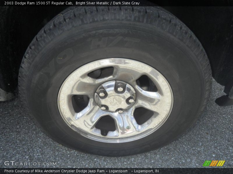 Bright Silver Metallic / Dark Slate Gray 2003 Dodge Ram 1500 ST Regular Cab