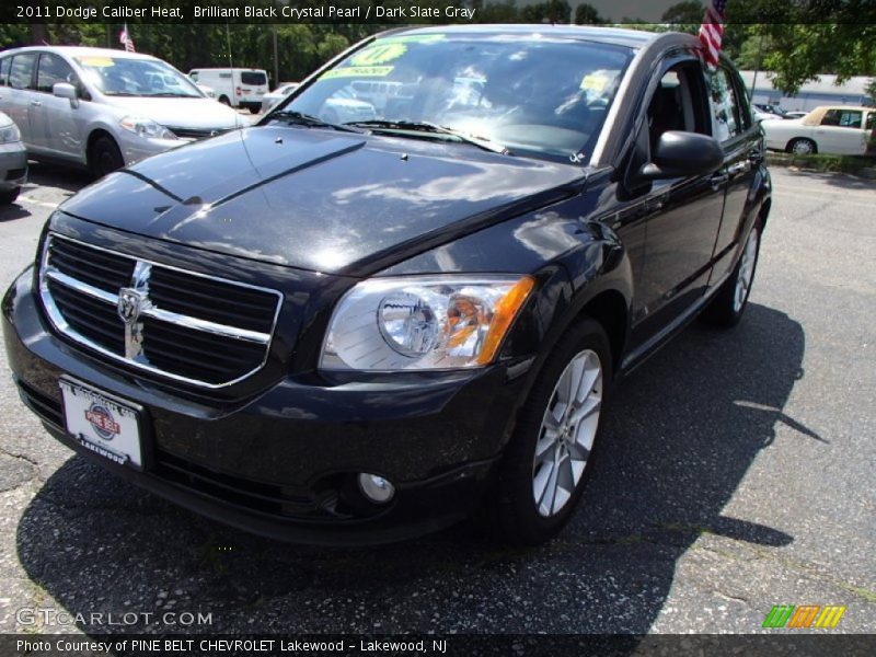 Brilliant Black Crystal Pearl / Dark Slate Gray 2011 Dodge Caliber Heat