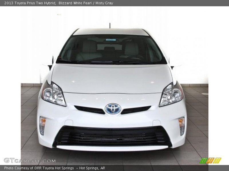Blizzard White Pearl / Misty Gray 2013 Toyota Prius Two Hybrid