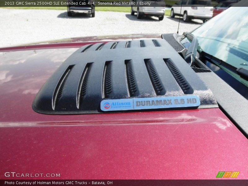 Sonoma Red Metallic / Ebony 2013 GMC Sierra 2500HD SLE Extended Cab 4x4