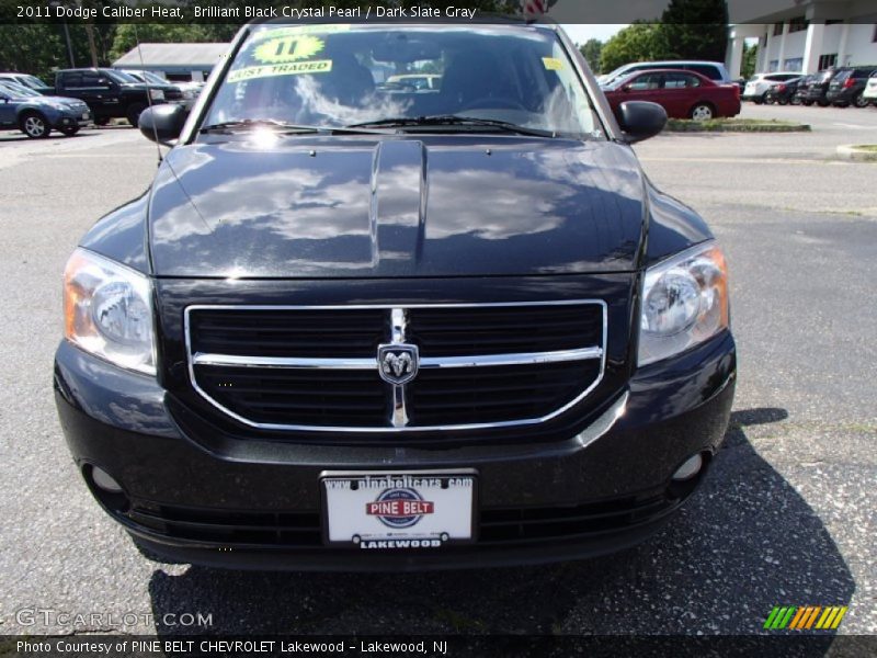 Brilliant Black Crystal Pearl / Dark Slate Gray 2011 Dodge Caliber Heat