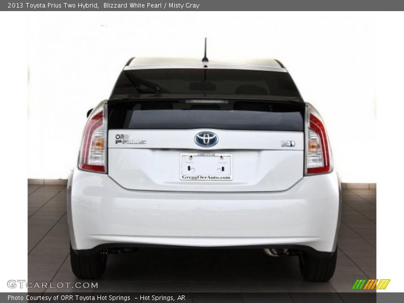 Blizzard White Pearl / Misty Gray 2013 Toyota Prius Two Hybrid