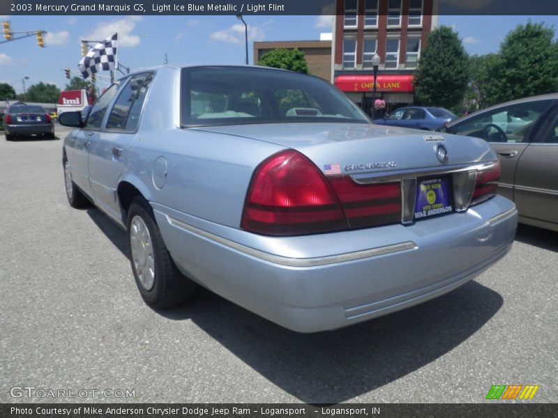 Light Ice Blue Metallic / Light Flint 2003 Mercury Grand Marquis GS
