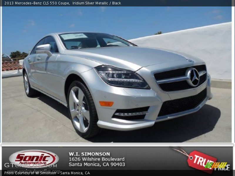 Iridium Silver Metallic / Black 2013 Mercedes-Benz CLS 550 Coupe