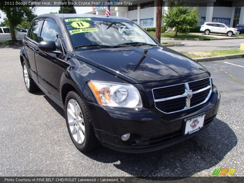 Brilliant Black Crystal Pearl / Dark Slate Gray 2011 Dodge Caliber Heat