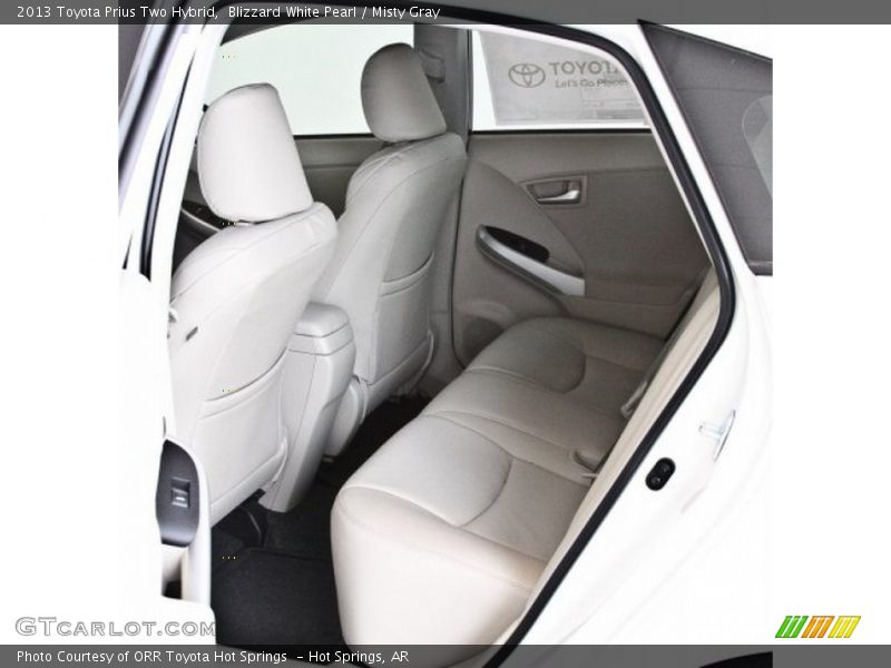 Blizzard White Pearl / Misty Gray 2013 Toyota Prius Two Hybrid