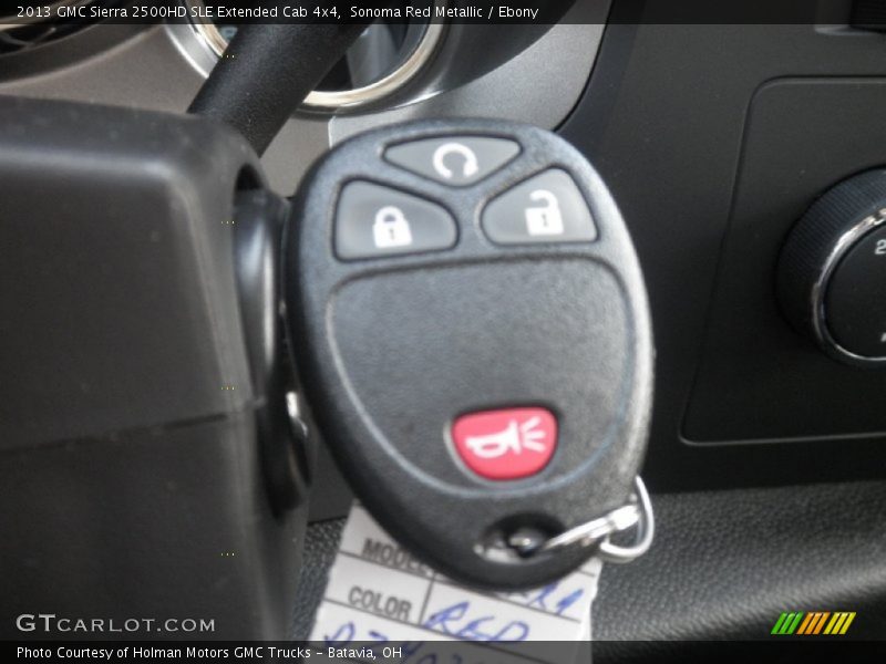 Sonoma Red Metallic / Ebony 2013 GMC Sierra 2500HD SLE Extended Cab 4x4