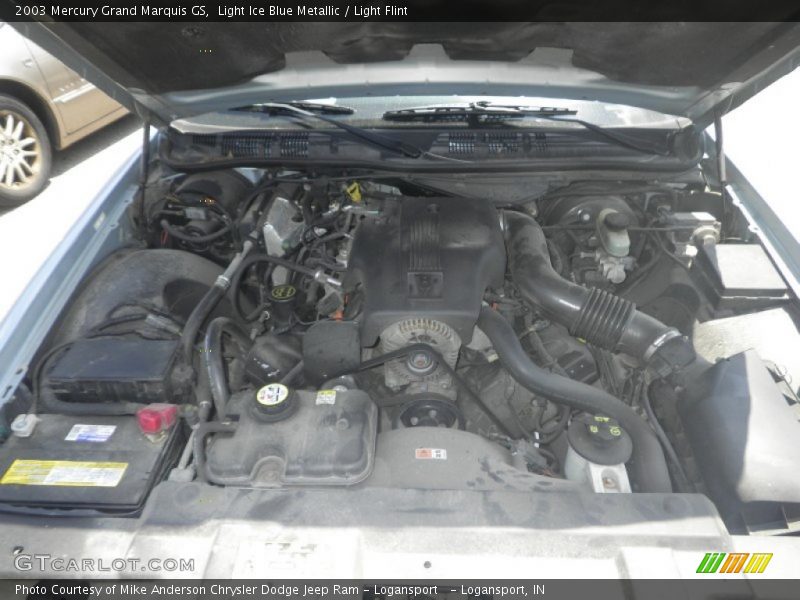 Light Ice Blue Metallic / Light Flint 2003 Mercury Grand Marquis GS