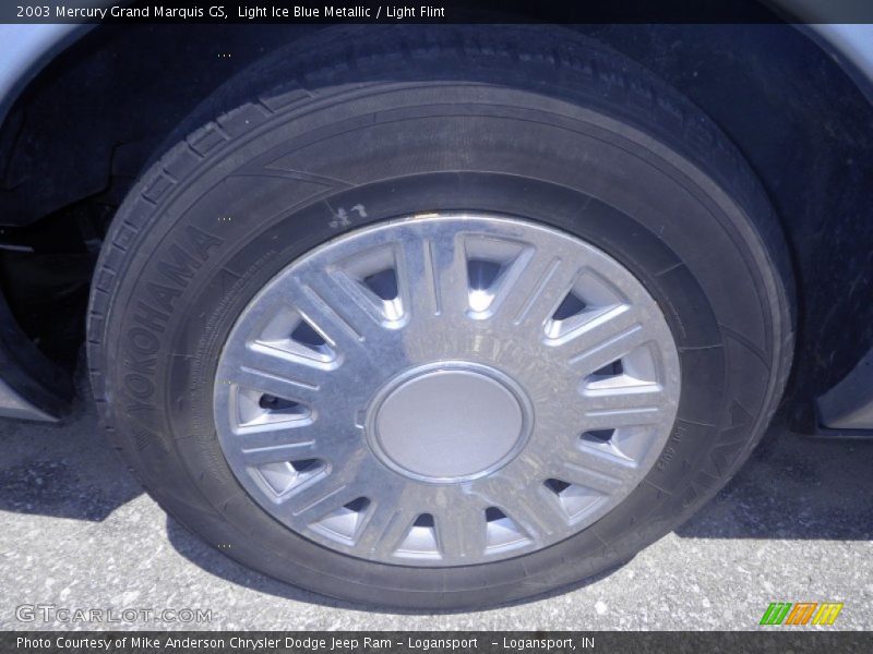 Light Ice Blue Metallic / Light Flint 2003 Mercury Grand Marquis GS
