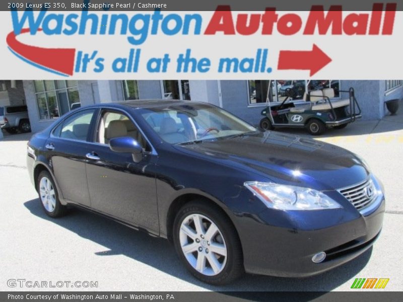 Black Sapphire Pearl / Cashmere 2009 Lexus ES 350