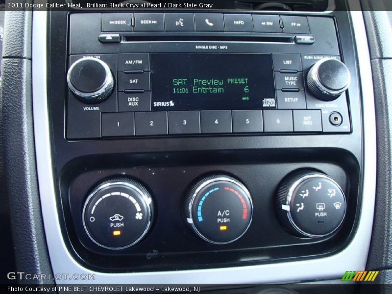 Brilliant Black Crystal Pearl / Dark Slate Gray 2011 Dodge Caliber Heat
