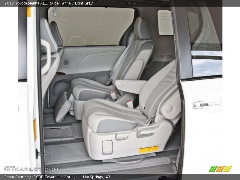 Super White / Light Gray 2013 Toyota Sienna XLE