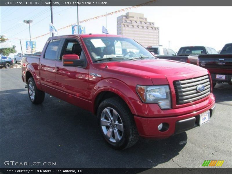 Red Candy Metallic / Black 2010 Ford F150 FX2 SuperCrew