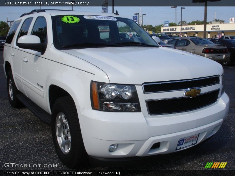 Summit White / Ebony 2013 Chevrolet Tahoe LT