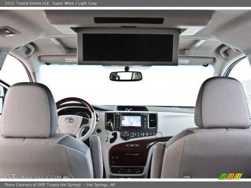 Super White / Light Gray 2013 Toyota Sienna XLE
