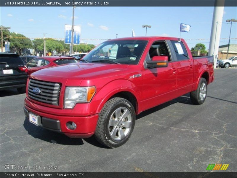 Red Candy Metallic / Black 2010 Ford F150 FX2 SuperCrew