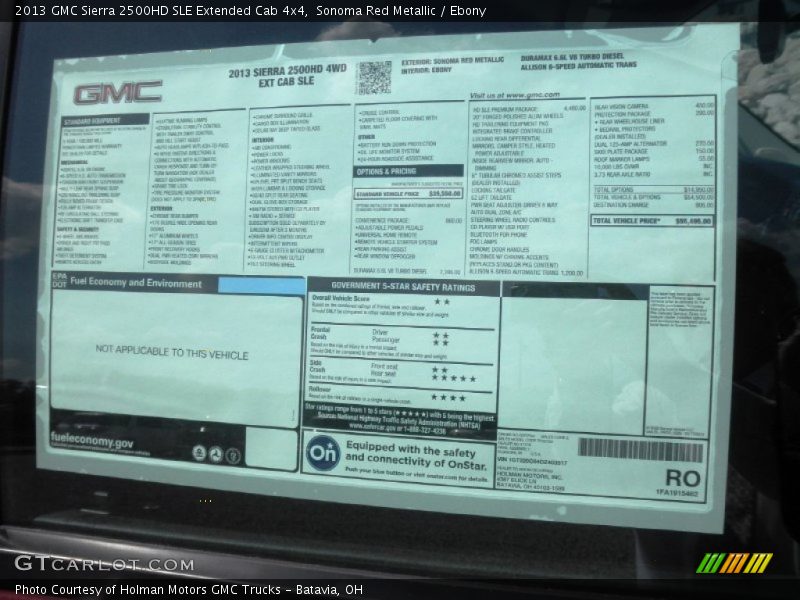 Sonoma Red Metallic / Ebony 2013 GMC Sierra 2500HD SLE Extended Cab 4x4