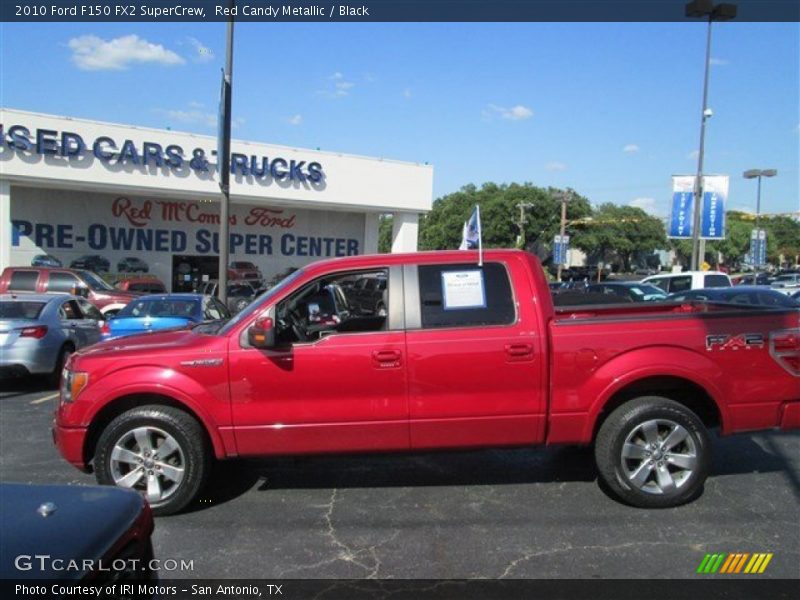 Red Candy Metallic / Black 2010 Ford F150 FX2 SuperCrew