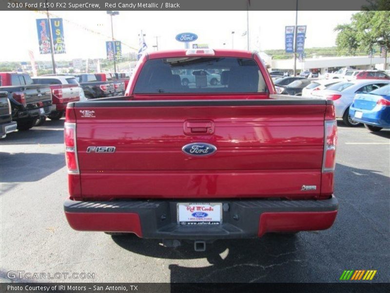Red Candy Metallic / Black 2010 Ford F150 FX2 SuperCrew