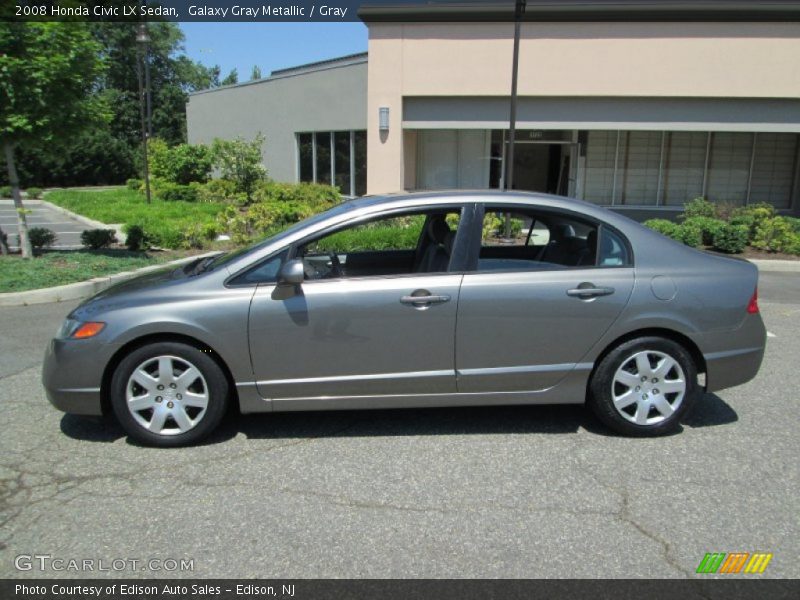 Galaxy Gray Metallic / Gray 2008 Honda Civic LX Sedan