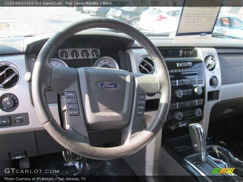 Red Candy Metallic / Black 2010 Ford F150 FX2 SuperCrew