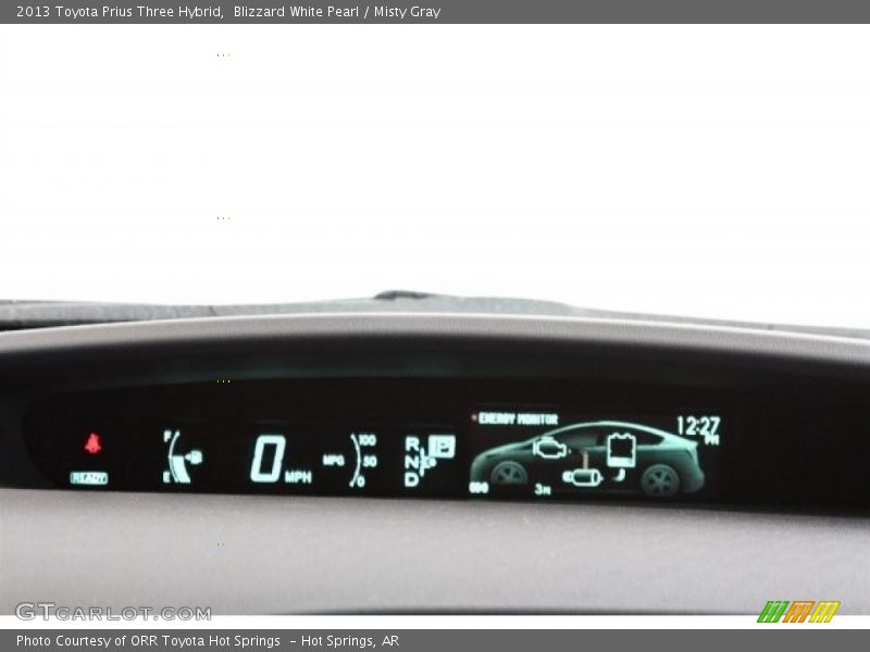 Blizzard White Pearl / Misty Gray 2013 Toyota Prius Three Hybrid