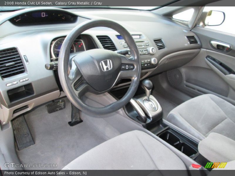 Gray Interior - 2008 Civic LX Sedan 
