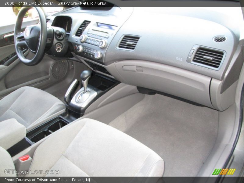 Galaxy Gray Metallic / Gray 2008 Honda Civic LX Sedan