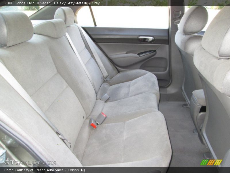 Rear Seat of 2008 Civic LX Sedan