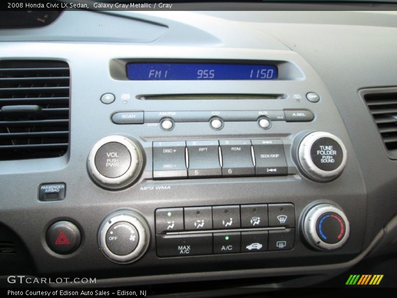 Controls of 2008 Civic LX Sedan