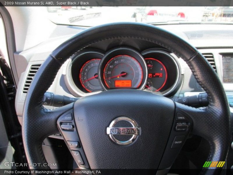 Super Black / Black 2009 Nissan Murano SL AWD