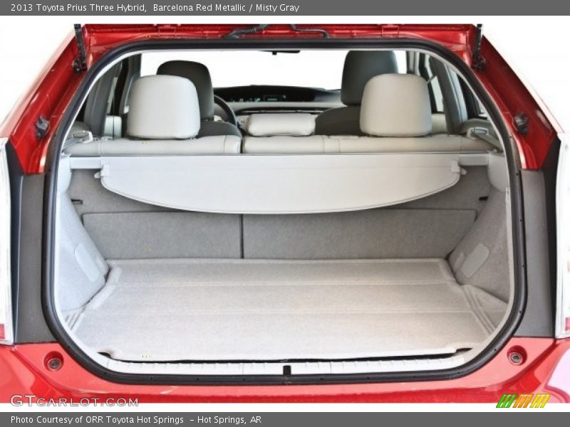 Barcelona Red Metallic / Misty Gray 2013 Toyota Prius Three Hybrid