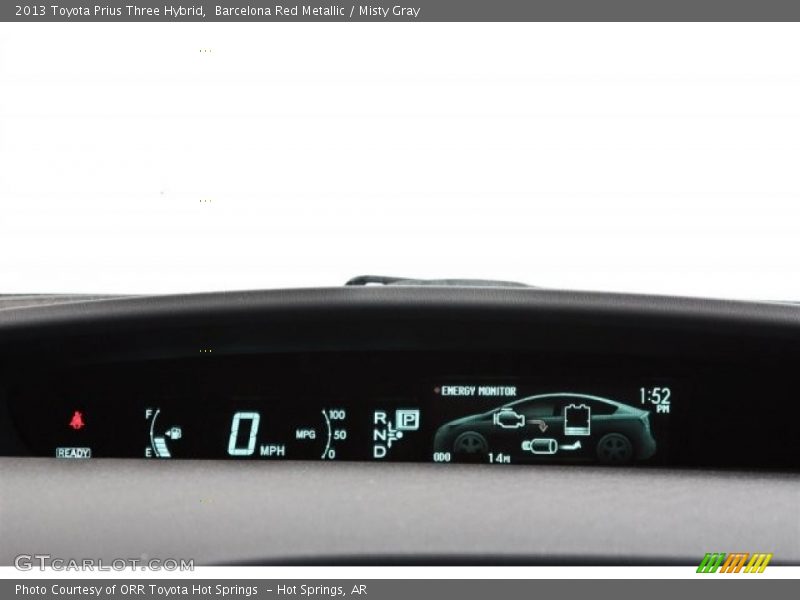 Barcelona Red Metallic / Misty Gray 2013 Toyota Prius Three Hybrid